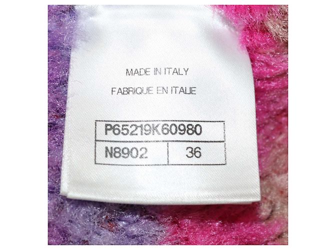 Chanel Multicolor Blend Viscose Boa Blouson Zip Jacket Mehrfarben - Ansicht 6