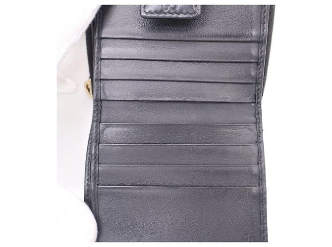 GUCCI MicroGuccissima Bi-fold Compact Wallet Black - view 13