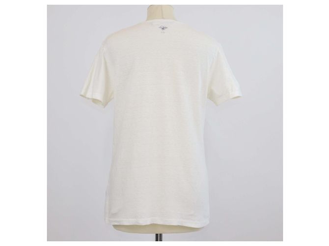 Camiseta Christian Dior de algodón Off White con estampado J'Adior 8 Blanco roto - vista 3