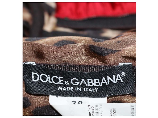 Vestido midi sem mangas drapeado em seda vermelha Dolce & Gabbana Vermelho - vista 5
