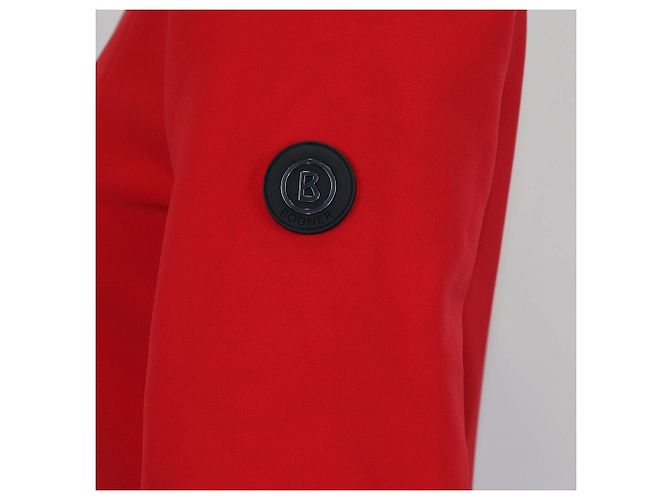 Tuta da sci Bogner Talisha a collo alto e maniche lunghe, nylon imbottito rosso/bianco - vista 4