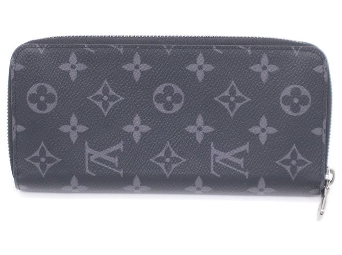 Louis Vuitton Monogram Eclipse Zippy Wallet Brown Black - view 2