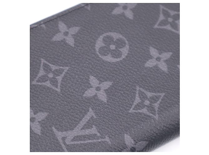 Louis Vuitton Monogram Eclipse Zippy Wallet Brown Black - view 5