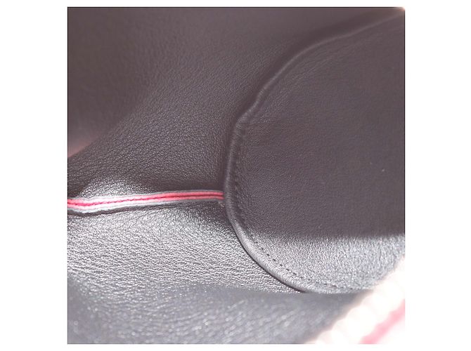 Bolsa Tiracolo Mini Bunny Loewe em couro vermelho e pele de carneiro Rosa - vista 7