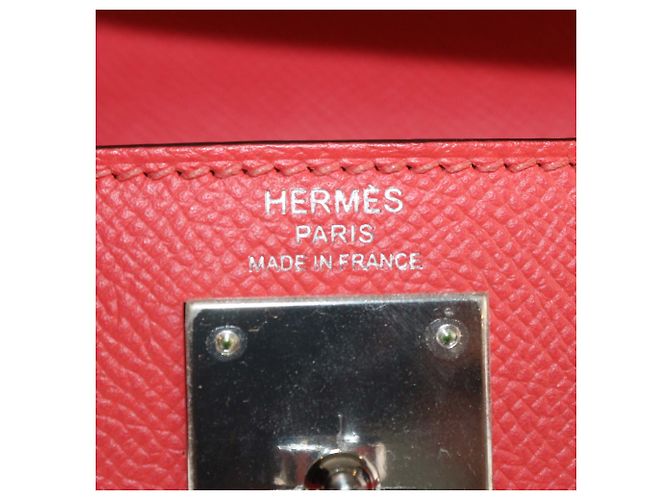 Hermès Bolso Kelly Sellier 28 Hermes Rose Jaipur en cuero Epsom con hardware Palladium Rosa - vista 6
