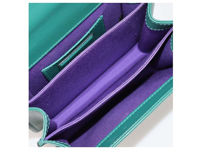 Bulgari Borsa a mano piccola Bvlgari Serpenti Forever in pelle verde - vista 6