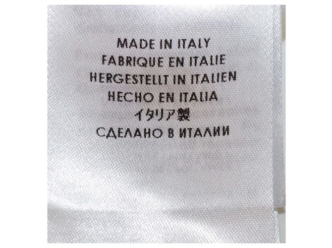 Camicia Gucci Equestrian a maniche corte e collo alla coreana in misto cotone bianco - vista 6