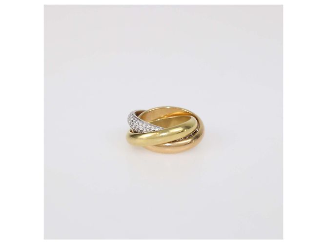 Anello Trinity De Cartier in Oro 18K Tre Toni Misura 49 - vista 2