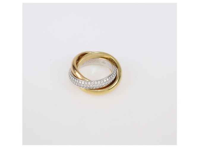 Anello Trinity De Cartier in Oro 18K Tre Toni Misura 49 - vista 4