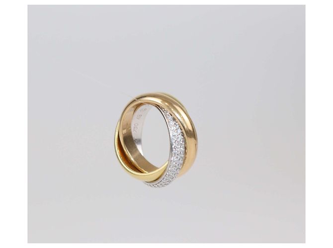 Anello Trinity De Cartier in Oro 18K Tre Toni Misura 49 - vista 7