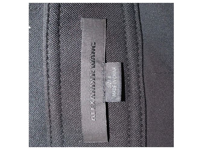 Minigonna in lana nera con borchie Alexander Wang Nero - vista 5