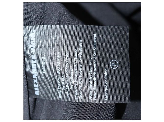 Minigonna in lana nera con borchie Alexander Wang Nero - vista 6
