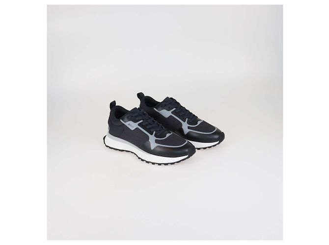 Hugo Boss Sneakers Boss Black Knit Mesh Jonah Runn Nero - vista 2