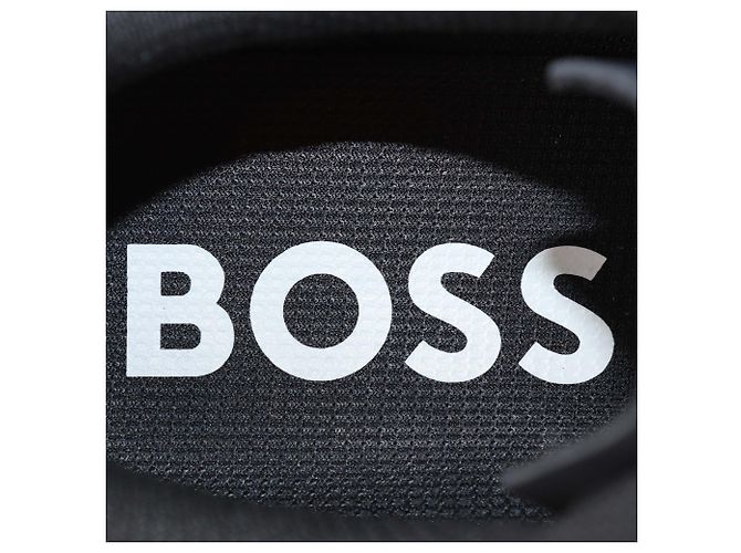 Hugo Boss Sneakers Boss Black Knit Mesh Jonah Runn Nero - vista 6
