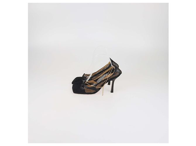 Décolleté stretch in nylon mesh nero Bottega Veneta - vista 4