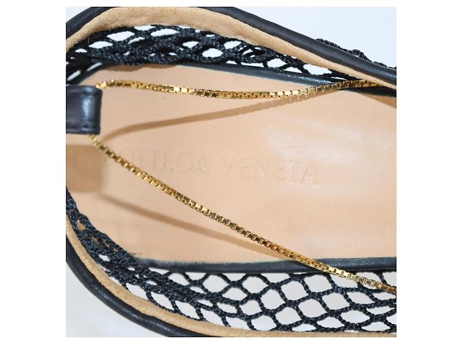 Décolleté stretch in nylon mesh nero Bottega Veneta - vista 6
