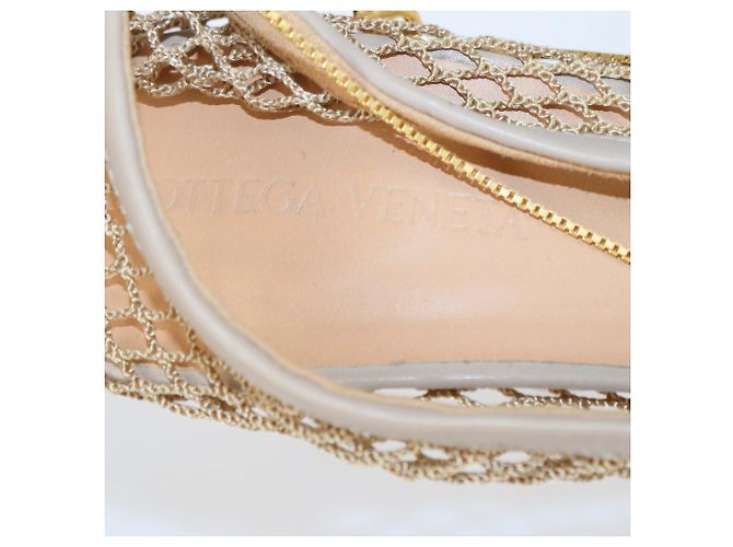 Zapatos de tacón stretch de nylon mesh beige Bottega Veneta - vista 6