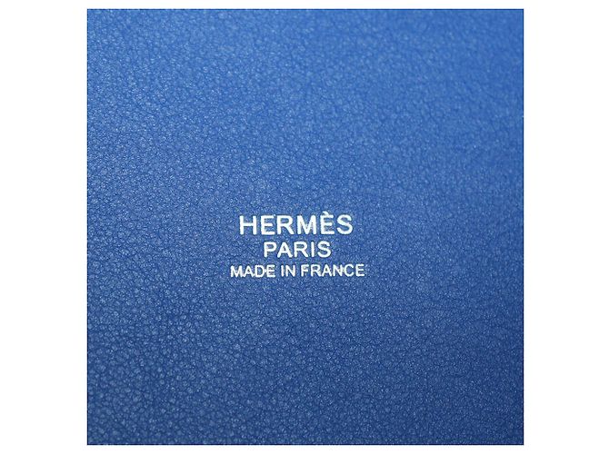 Hermès Borsa Picotin Lock 18 Hermes Egee/Bleu Royal Toile Goeland e pelle Swift con tasche - vista 6