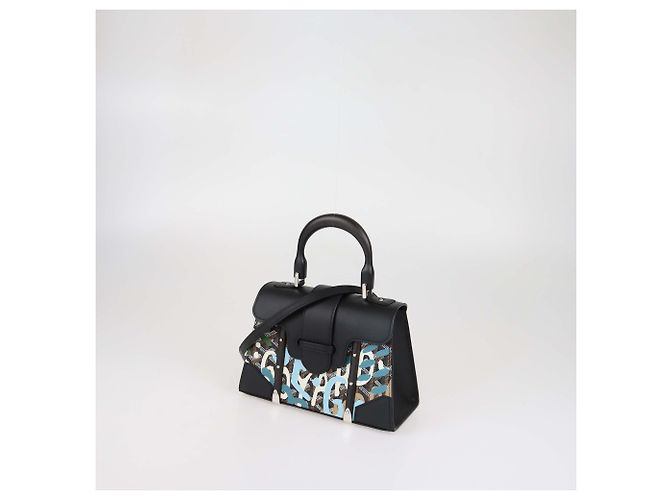 Borsa a mano Mini Saigon Goyard Black Goyardine Canvas Letters Camouflage Nero - vista 2