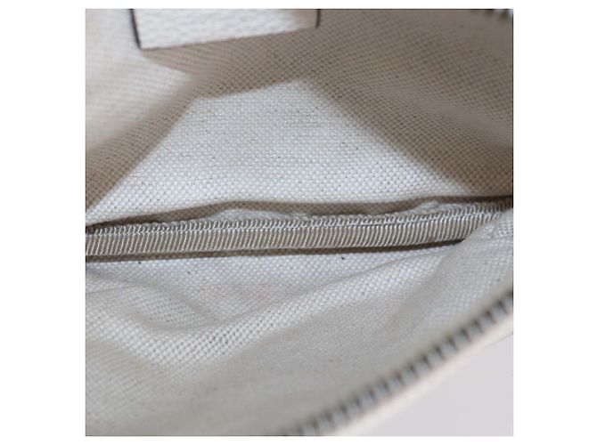 Borsa cintura Gucci in pelle Off White con logo Web - vista 6