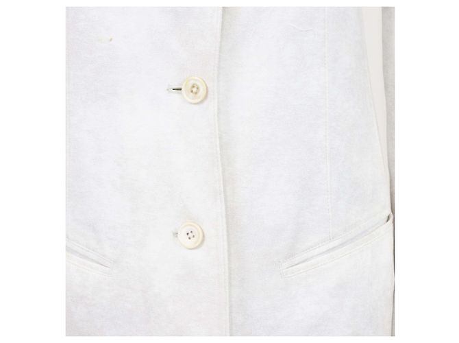 Autre Marque L.G.B. Off White Wool Blended Long Sleeve Coat - view 4