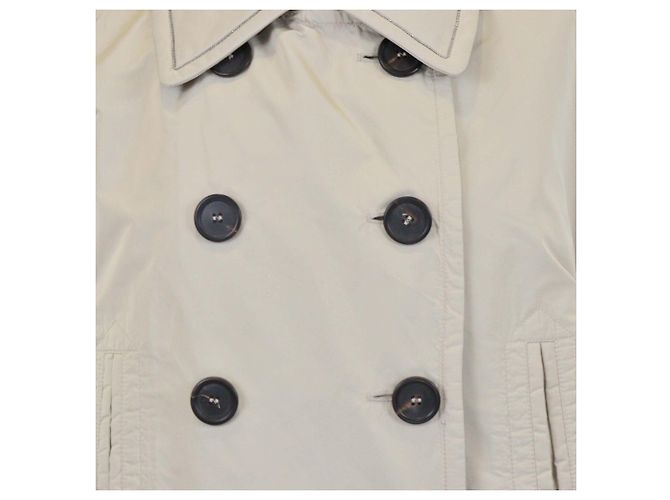 Chaqueta corta de manga corta cruzada beige Brunello Cucinelli - vista 4