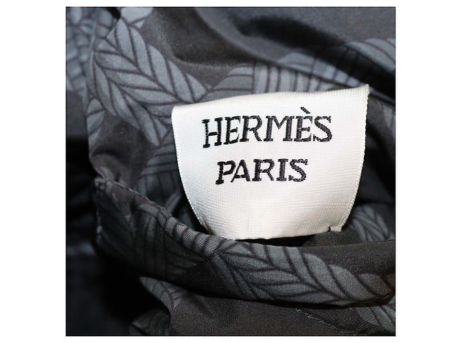 Hermès Hermes Palefroi Remix Wendbare Jacke aus grauem Polyester - Ansicht 5