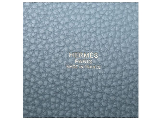 Hermès Borsa Hermes Picotin Lock 18 in pelle Clemence Gris Pantin - vista 5