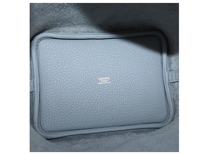 Hermès Borsa Hermes Picotin Lock 18 in pelle Clemence Gris Pantin - vista 6