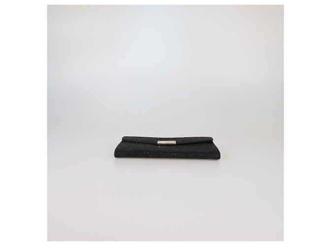 Clutch Riane in tessuto glitterato nero Jimmy Choo - vista 4