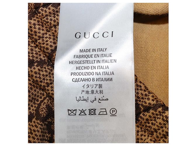 Falda midi Gucci de jersey GG marrón con dobladillo volantes Castaño - vista 6