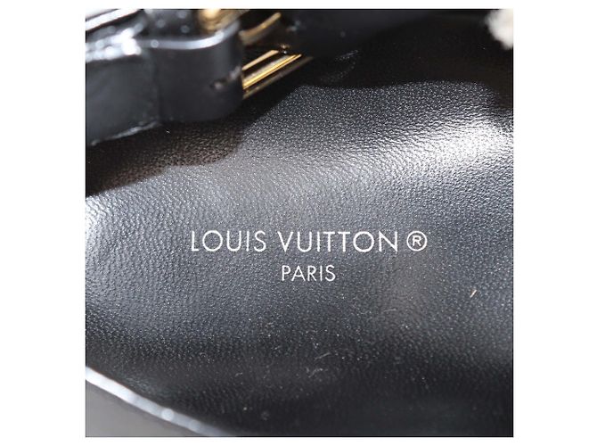 Sandali bassi Paseo Comfort in shearling Beige/Black Louis Vuitton Nero - vista 7