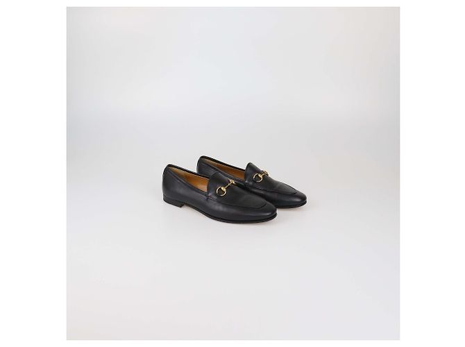 Mocassini Jordaan Horsebit in pelle nera Gucci Nero - vista 2