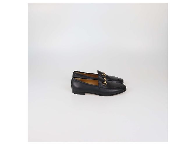 Mocassini Jordaan Horsebit in pelle nera Gucci Nero - vista 3