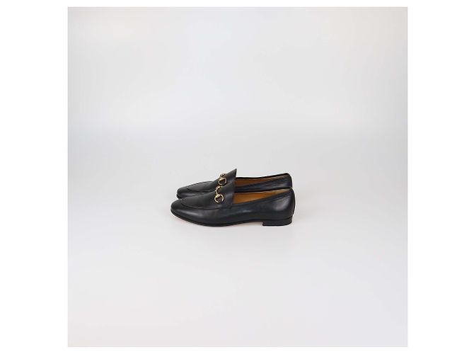 Mocassini Jordaan Horsebit in pelle nera Gucci Nero - vista 4