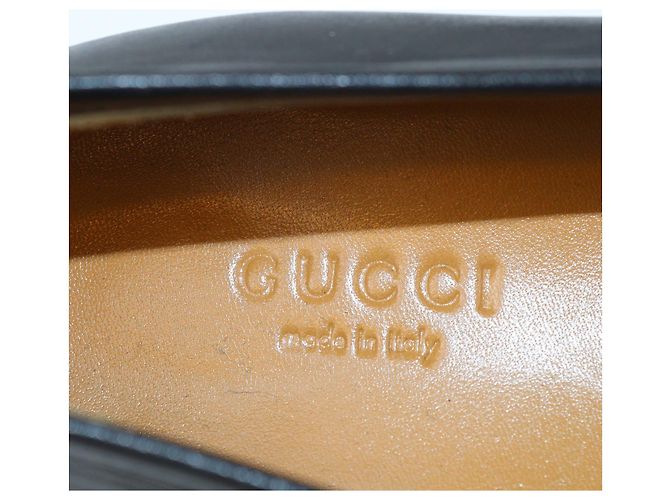 Mocassini Jordaan Horsebit in pelle nera Gucci Nero - vista 6