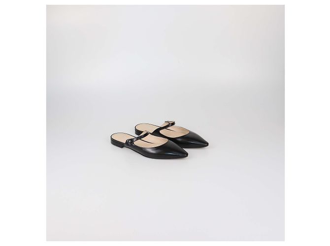 Mules basse Mary Jane Prada in pelle lucida nera Nero - vista 2