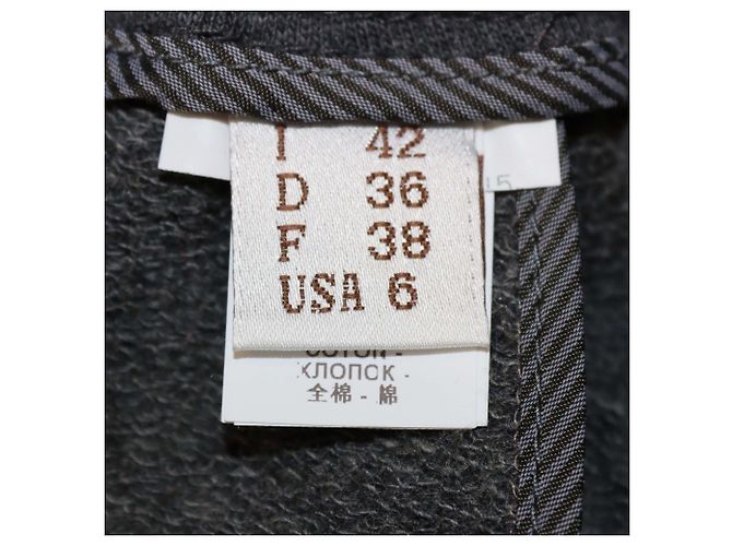 Pantalones Jogger Brunello Cucinelli de algodón gris oscuro con bolsillos con cremallera Gris antracita - vista 6