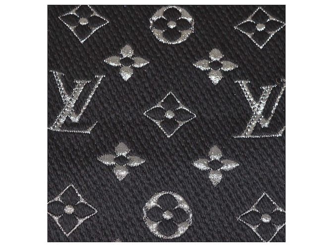 Sciarpa Logomania Shine in misto lana Monogram Louis Vuitton Nero/Metallico - vista 2