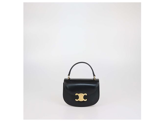 Céline Borsa Mini Besace Clea in pelle lucida nera Celine Nero - vista 2