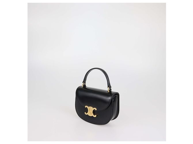 Céline Borsa Mini Besace Clea in pelle lucida nera Celine Nero - vista 3