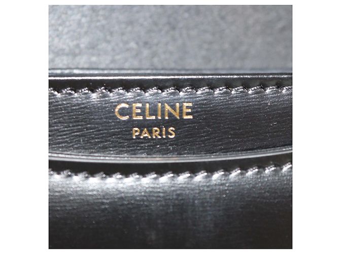 Céline Borsa Mini Besace Clea in pelle lucida nera Celine Nero - vista 6