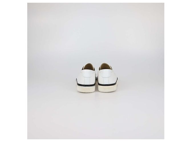 Hermès Sneakers basse Hermes in pelle Epsom bianca Bianco - vista 5
