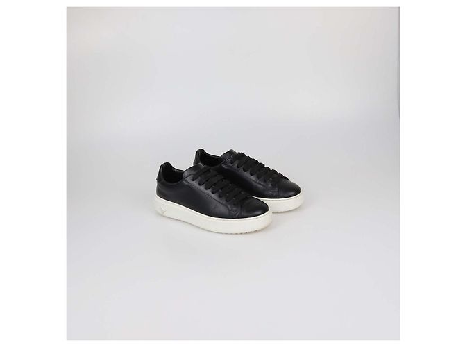 Sneakers Time Out in pelle nera Louis Vuitton Nero - vista 2