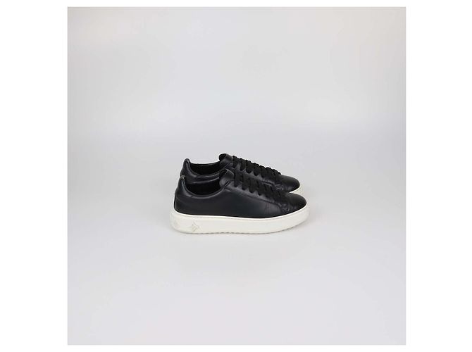 Sneakers Time Out in pelle nera Louis Vuitton Nero - vista 3