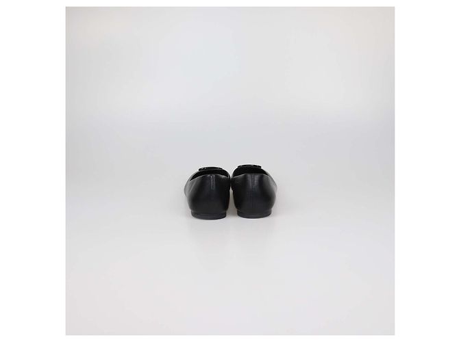 Ballerine Georgia in pelle nera Tory Burch Nero - vista 5