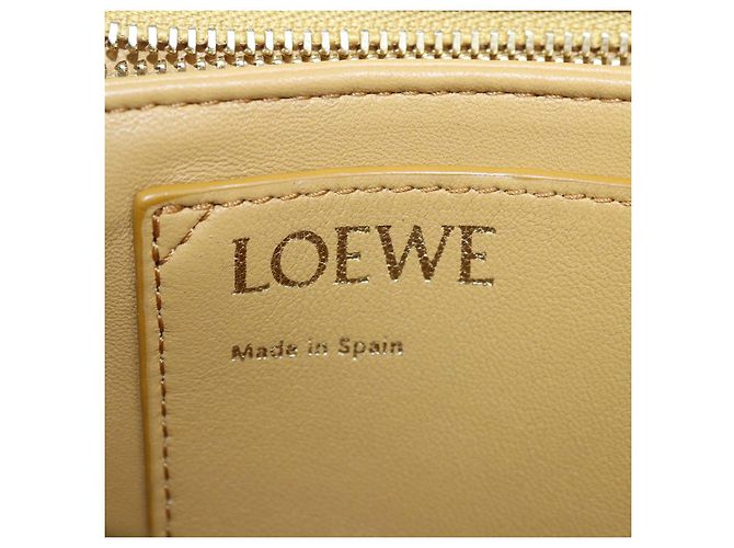 Borsa a tracolla Goya Puffer in pelle Tan Loewe - vista 7