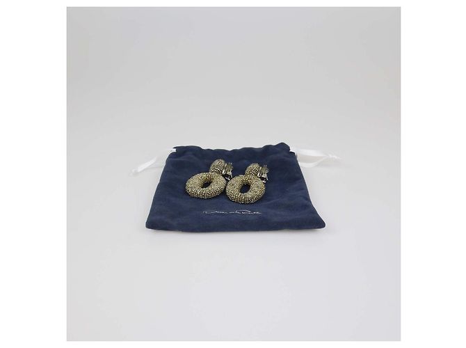 Orecchini a clip pendenti con perline bronze Oscar De La Renta Bronzo - vista 6