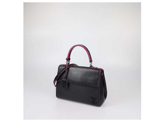 Louis Vuitton Cluny BB Handtasche mit oberem Griff aus Epi-Leder Schwarz/Fuchsia - Ansicht 2