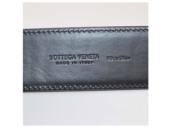 Bottega Veneta Gürtel aus schwarzem Leder - Ansicht 5